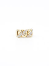 Diamond Accented Cuban Link Ring Fine Jewelry arcadeshops.com