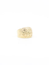 Basket Weave Dome Shaped Ring Fine Jewelry arcadeshops.com
