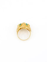 Emerald Studded Textured Dome Ring Fine Jewelry arcadeshops.com