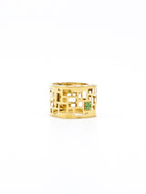 18k Italian Geometric Cut Out Band Fine Jewelry arcadeshops.com