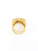 18k Italian Geometric Cut Out Band Fine Jewelry arcadeshops.com