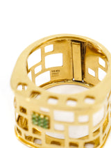 18k Italian Geometric Cut Out Band Fine Jewelry arcadeshops.com