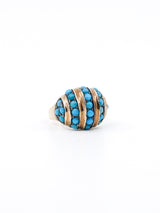 Turquoise Banded Dome Ring Fine Jewelry arcadeshops.com