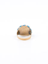 Turquoise Banded Dome Ring Fine Jewelry arcadeshops.com