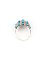Turquoise Banded Dome Ring Fine Jewelry arcadeshops.com