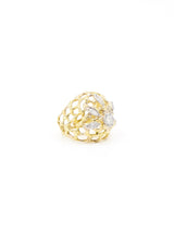 14k Diamond Accented Caged Dome Ring Fine Jewelry arcadeshops.com