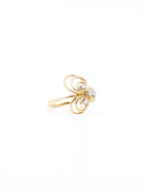 Diamond Accented Wire Flower Ring Fine Jewelry arcadeshops.com