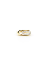 Geometric Gold and Diamond Stacking Ring Fine Jewelry arcadeshops.com