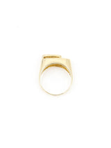 Geometric Gold and Diamond Stacking Ring Fine Jewelry arcadeshops.com