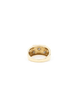 14k Star Studded Cigar Band Ring Fine Jewelry arcadeshops.com