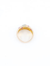 Star Set Ruby and Diamond Dome Band Ring Fine Jewelry arcadeshops.com