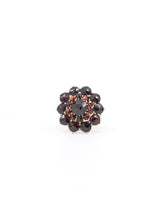 Rose Cut Garnet Flower Ring Fine Jewelry arcadeshops.com