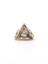 Triangular Smokey Quartz Cocktail Ring Fine Jewelry arcadeshops.com