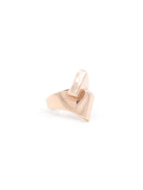 Sculptural Rose Gold Statement Ring Fine Jewelry arcadeshops.com