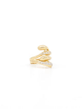 14k Gold Pave Diamond Wishbone Ring Fine Jewelry arcadeshops.com