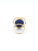 Lapis Oval Statement Ring Fine Jewelry arcadeshops.com