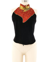 Art To Wear Suede Halter Top Top arcadeshops.com