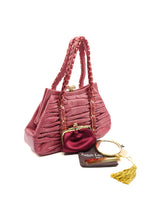 Judith Leiber Rose Lizard Top Handle Bag Accessory arcadeshops.com