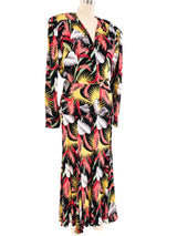 Norma Kamali Printed Skirt Ensemble Suit arcadeshops.com