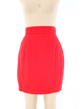 Thierry Mugler Red Cutout Skirt Suit Suit arcadeshops.com