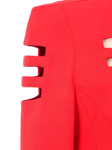 Thierry Mugler Red Cutout Skirt Suit Suit arcadeshops.com