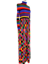 Goldworm Rainbow Knit Wool Maxi Dress Dress arcadeshops.com