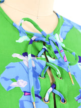 Ken Scott Martial Arts Printed Jersey Dress Dress arcadeshops.com