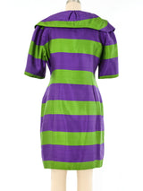 Lanvin Striped Silk Dress Dress arcadeshops.com