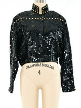 Dom Perignon Sequin Bomber Jacket Jacket arcadeshops.com