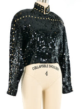 Dom Perignon Sequin Bomber Jacket Jacket arcadeshops.com