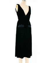Courreges Burnout Velvet Dress Ensemble Suit arcadeshops.com