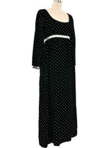 Ceil Chapman Glitter Velvet Maxi Dress Dress arcadeshops.com