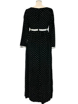 Ceil Chapman Glitter Velvet Maxi Dress Dress arcadeshops.com