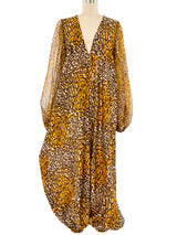 Mr. Blackwell Leopard Printed Jumpsuit Jumpsuit arcadeshops.com