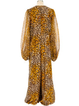 Mr. Blackwell Leopard Printed Jumpsuit Jumpsuit arcadeshops.com