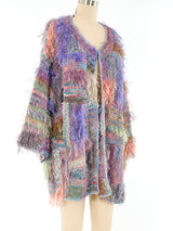 Fringe Knit Assemblage Cardigan Jacket arcadeshops.com