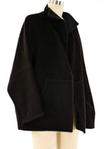 Zoran Textured Wool Oversized Jacket Jacket arcadeshops.com