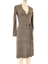 Paisley Printed Jersey Wrap Dress Dress arcadeshops.com