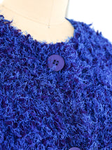 Issey Miyake Pleats Please Textured Knit Cardigan Jacket arcadeshops.com