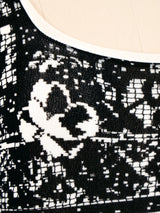 Jean Paul Gaultier Abstract Floral Mesh Dress Dress arcadeshops.com