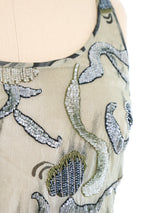 Giorgio Armani Beaded Tank Gown Dress arcadeshops.com