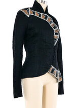 Bob Mackie Beaded Arrow Jacket Jacket arcadeshops.com