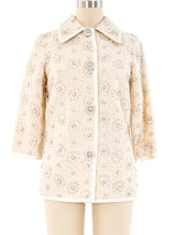 1960's Beaded Knit Jacket Jacket arcadeshops.com