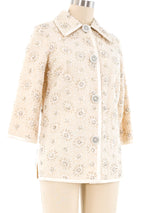 1960's Beaded Knit Jacket Jacket arcadeshops.com