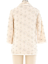 1960's Beaded Knit Jacket Jacket arcadeshops.com