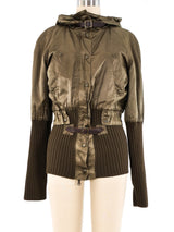 Jean Paul Gaultier Cropped Utility Bomber Jacket Jacket arcadeshops.com