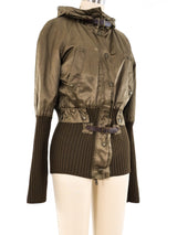 Jean Paul Gaultier Cropped Utility Bomber Jacket Jacket arcadeshops.com