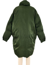 Prada Green Nylon Puffer Coat Outerwear arcadeshops.com