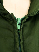 Prada Green Nylon Puffer Coat Outerwear arcadeshops.com