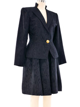 Yves Saint Laurent Moire Skirt Suit Suit arcadeshops.com